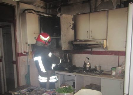 بی احتیاطی ، عامل آتش سوزی خانه ای در رشت