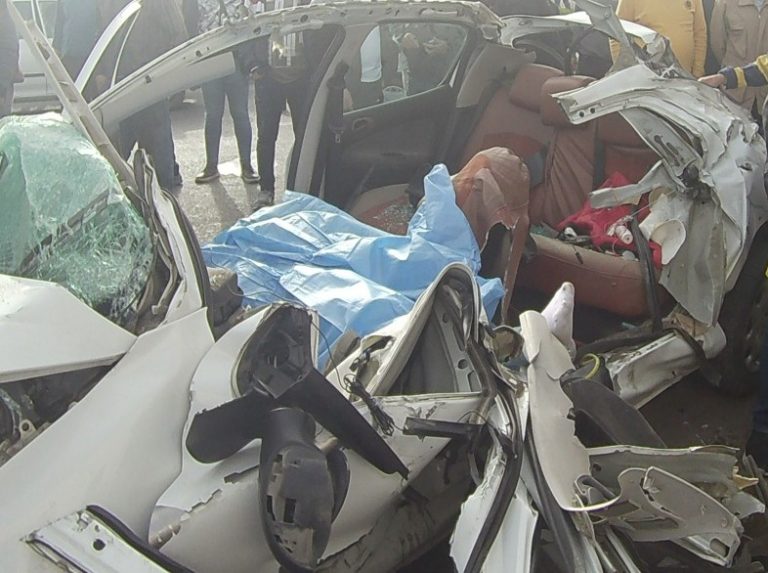کشته شدن سرنشین خودروی سواری در تصادف جاده رشت – تهران