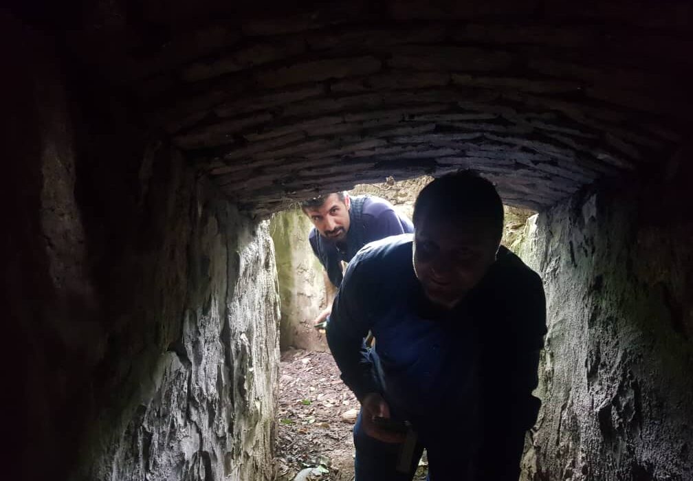 کشف بقایای تونلی اعجاب انگیز در روستای گلسرک رشت