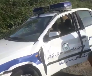 مرگ مامور پلیس راه گیلان در حاشیه جاده، حین ماموریت