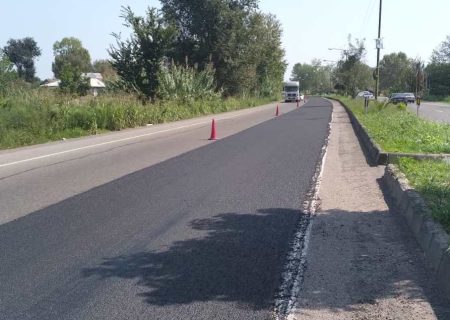 اجرای روکش آسفالت حفاظتی برای نخستین بار در گیلان