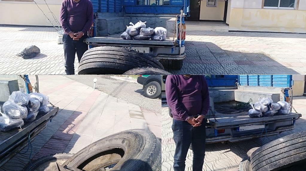 کشف ۲۰ کیلو تریاک در خودرو نیسان قاچاقچی در گیلان