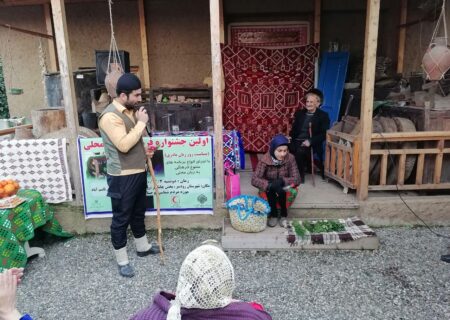 جشنواره روز زبان مادری در روستای جهانی چادر شب بافی قاسم آباد رودسر
