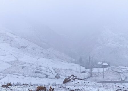 بارش نخستین برف زمستانی در گیلان