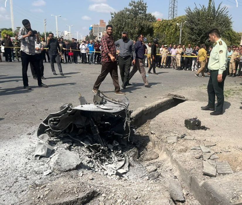 سقوط شی ناشناس در مرکز استان گلستان