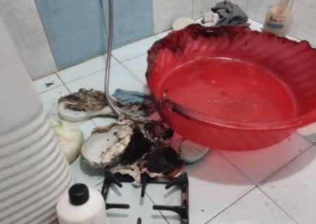 حادثه انفجار و آتش سوزی در حمام خانه‌ای در رشت