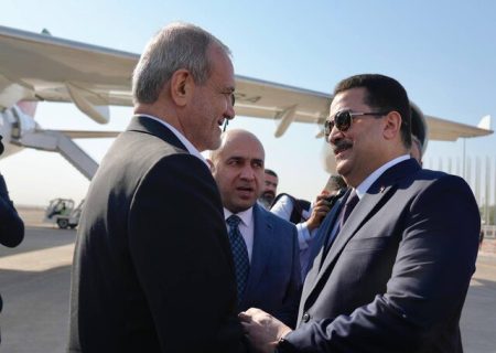 رئیس‌جمهور وارد بغداد شد