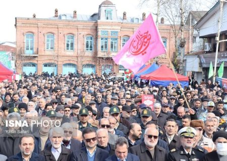 حضور چشمگیر مردم دیار سردار جنگل در جشن انقلاب