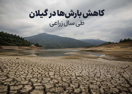 کاهش بارش‌ها در گیلان طی سال زراعی