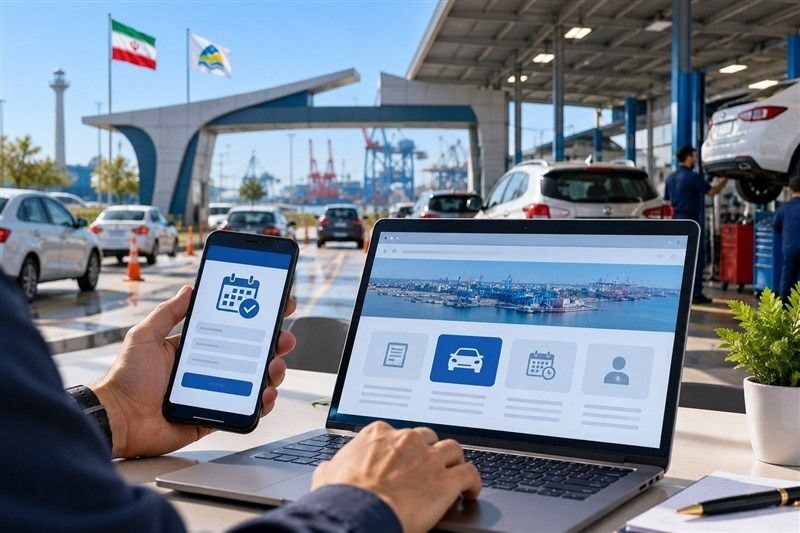 نوبت‌دهی اینترنتی برای دریافت خدمات خودرویی در منطقه آزاد انزلی